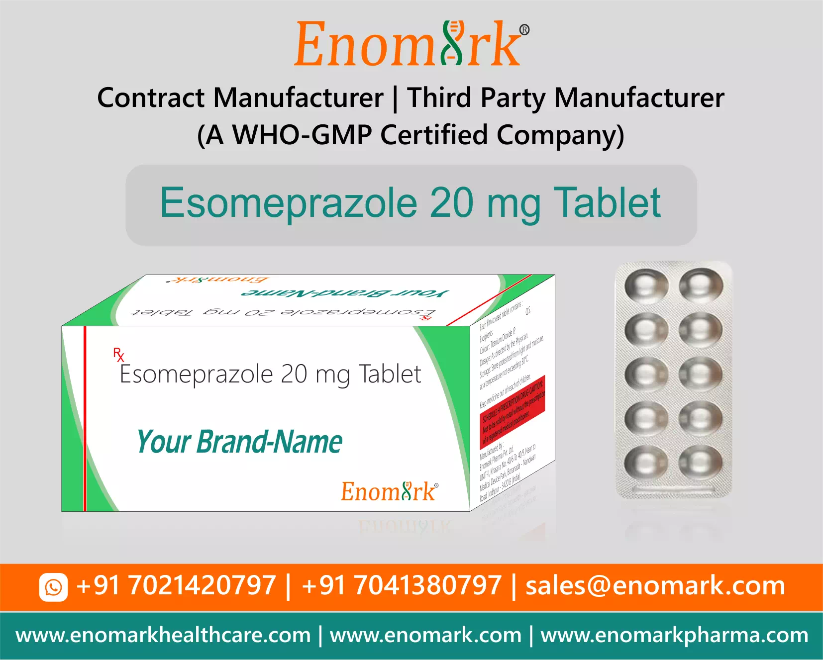 Esomeprazole tablet contract manufacturing